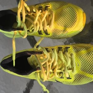 Nike Neon Yellow And Black Athletic Shoes